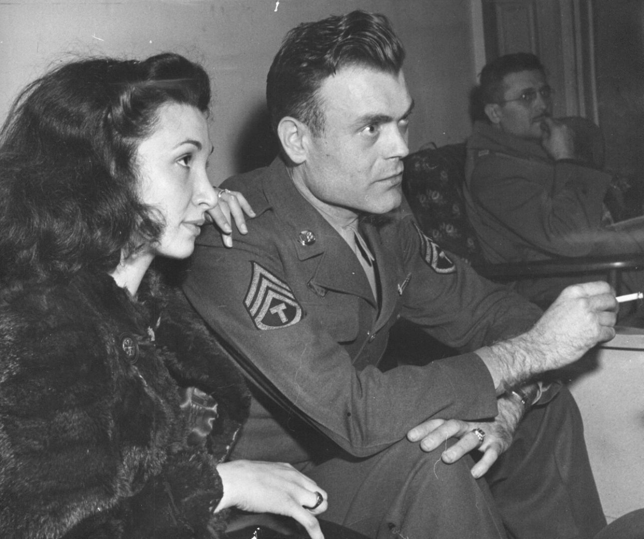 Waiting for housing, 1945